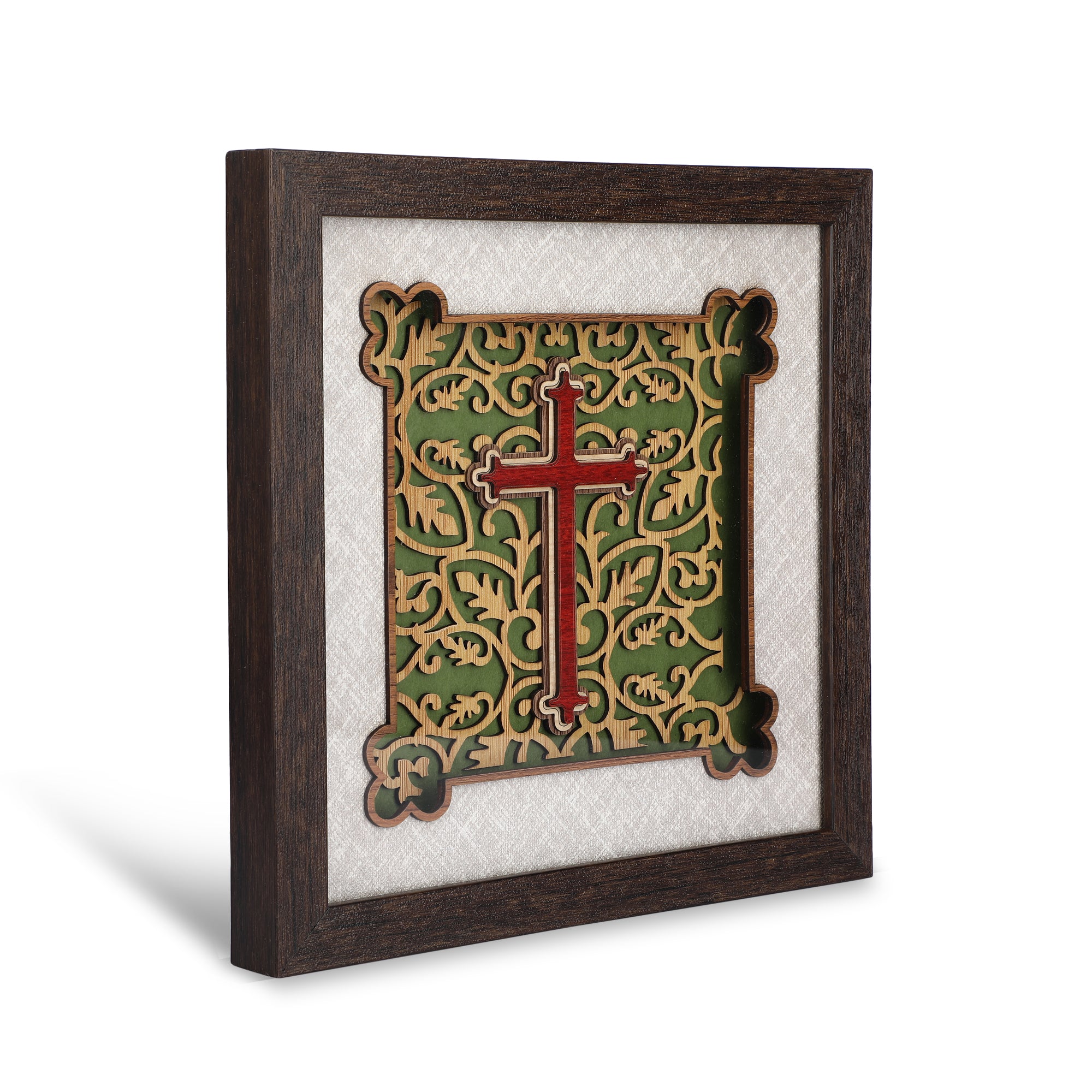 Jesus Cross - 3d Wooden Layer Frame