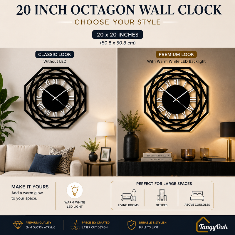 Octagon - Wall Clock