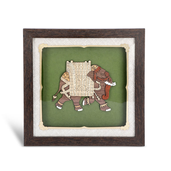 Royal Elephant - Premium Wood Art Photo Frame