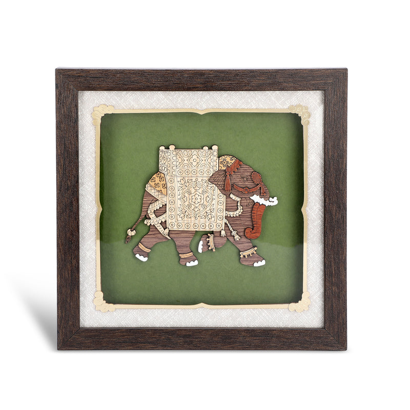 Royal Elephant - Premium Wood Art Photo Frame
