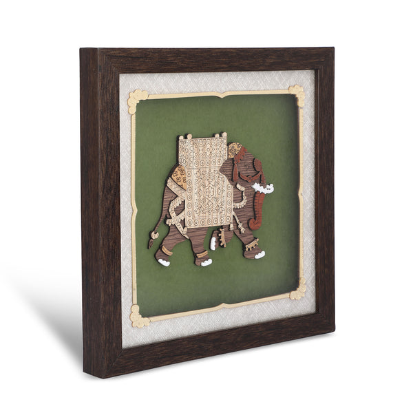 Royal Elephant - Premium Wood Art Photo Frame