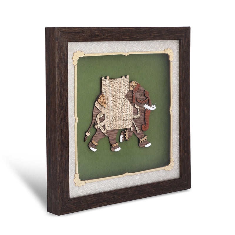 Royal Elephant - Premium Wood Art Photo Frame