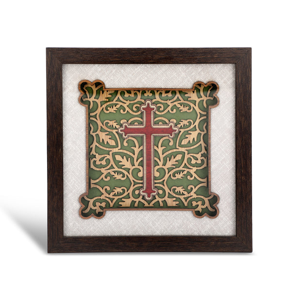 Jesus Cross - Premium Wood Art Photo Frame