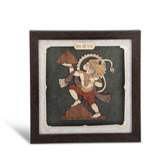 Hanuman ji - Premium Wood Art Photo Frame