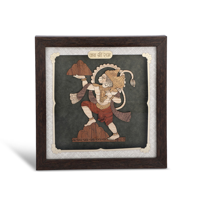 Hanuman ji - Premium Wood Art Photo Frame