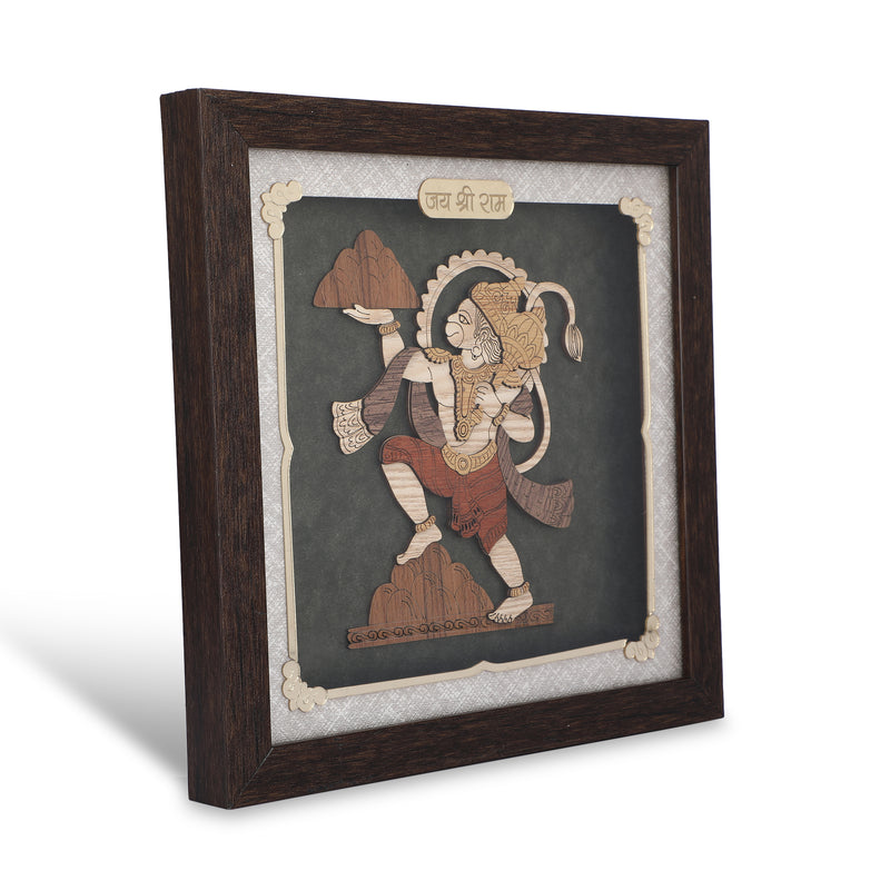 Hanuman ji - Premium Wood Art Photo Frame