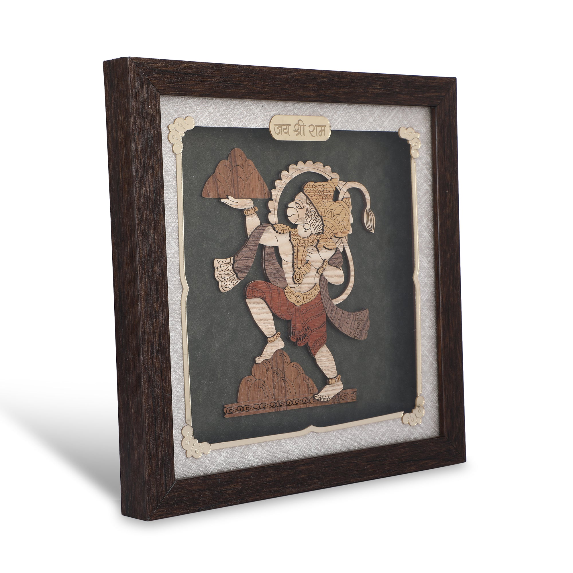 Hanuman ji - 3d Wooden Layer Frame