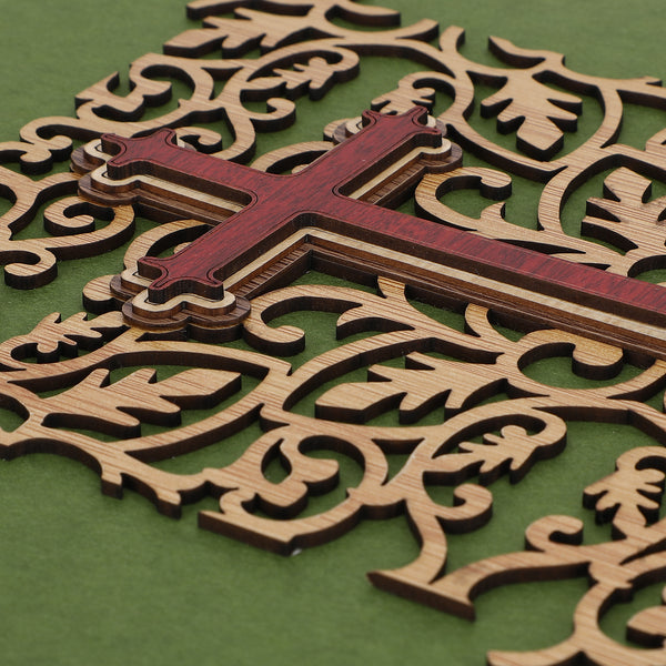 Jesus Cross - Premium Wood Art Photo Frame
