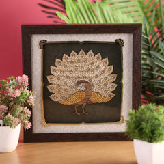 Peacock - Premium Wood Art Photo Frame