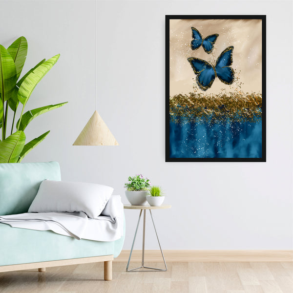Gold Dust Butterfly - Canvas Wall Painting