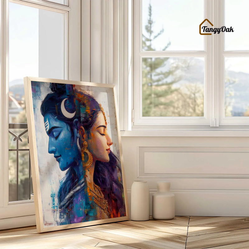 Divine Union™ Shiva Parvati Premium Acrylic Frame