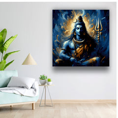 Lord Shiva Mahadev - Canvas Wall Painting