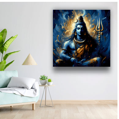 Lord Shiva Mahadev - Canvas Wall Painting
