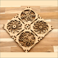 Kinetic Coaster - (Set of 4 Piece)