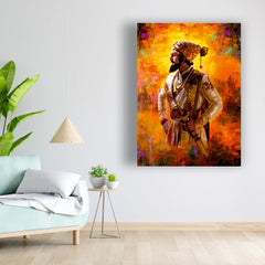 Chhatrapati Shivaji Maharaj - Canvas Wall Painting