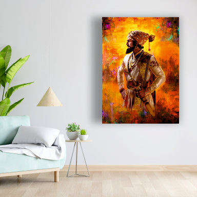 Chhatrapati Shivaji Maharaj - Canvas Wall Painting