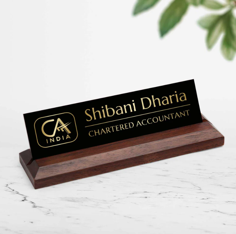 CA (Chartered Accountant) - Desk Name Plate