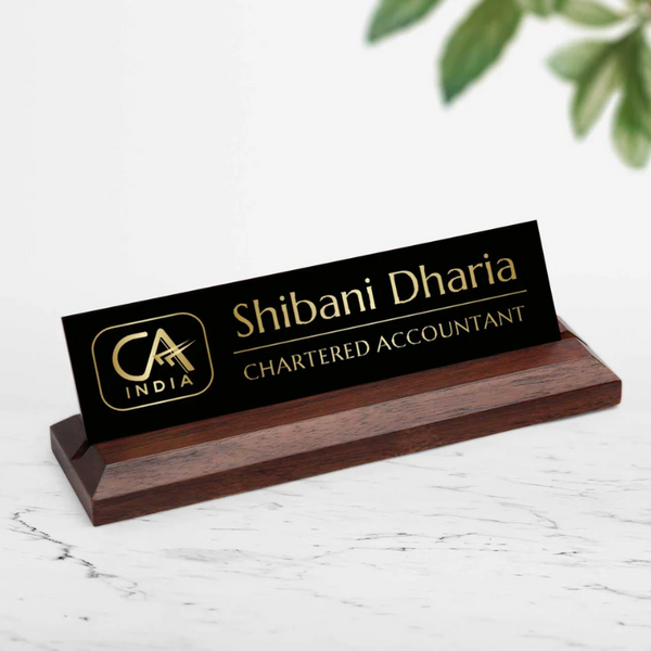 CA (Chartered Accountant) - Desk Name Plate