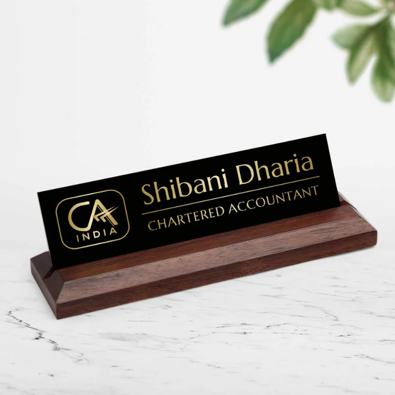 CA (Chartered Accountant) - Desk Name Plate