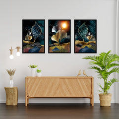 Floral Art - Wall Painting (Set of 3)