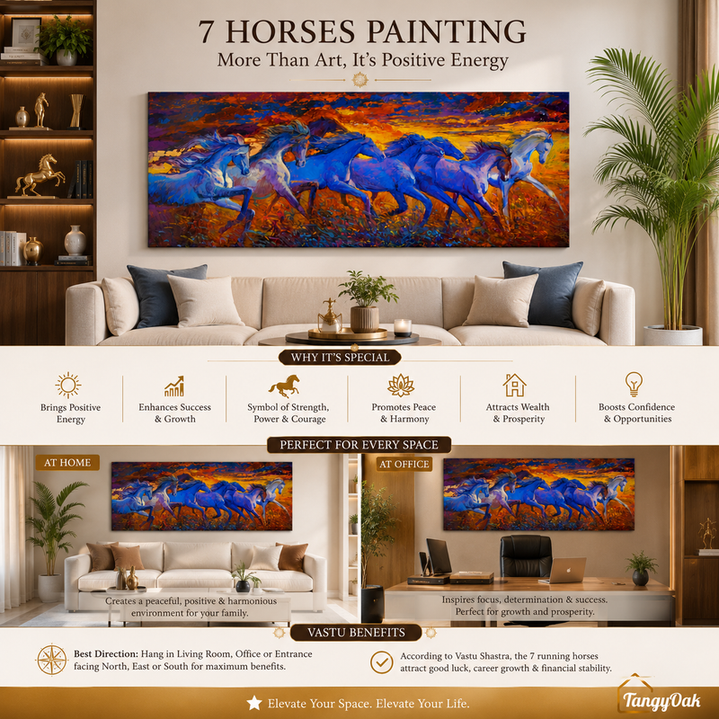 Seven Horses - Wall Painting