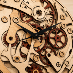 Wooden Gears - Wall Clock