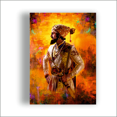 Chhatrapati Shivaji Maharaj - Canvas Wall Painting