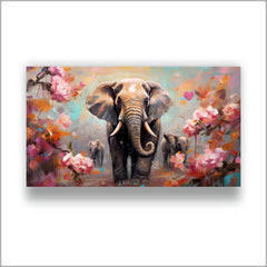 Elephant Flower - Canvas Wall Painting