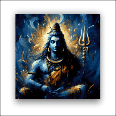 Lord Shiva Mahadev - Canvas Wall Painting