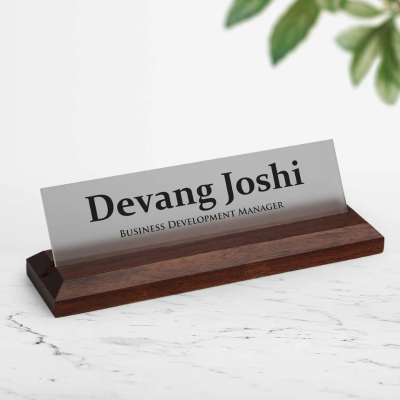 Business / Office - Desk Name Plate
