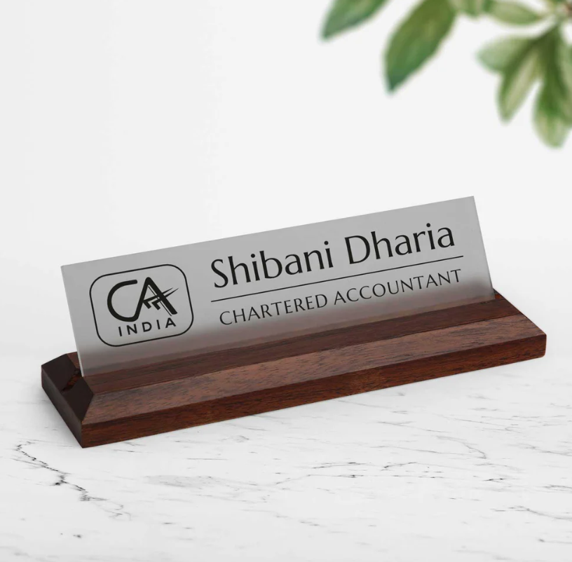 CA (Chartered Accountant) - Desk Name Plate