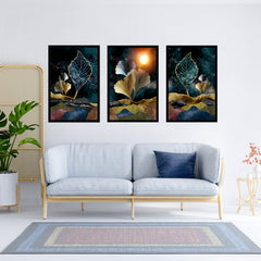 Floral Art - Wall Painting (Set of 3)