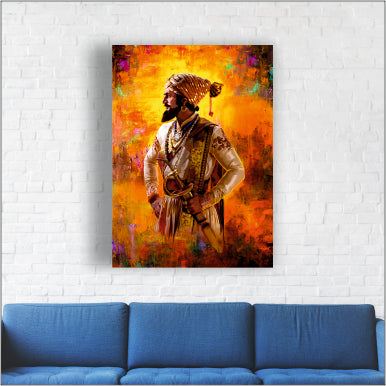 Chhatrapati Shivaji Maharaj - Canvas Wall Painting