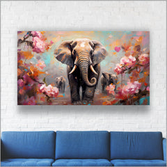 Elephant Flower - Canvas Wall Painting
