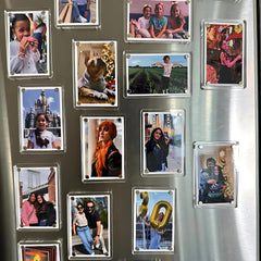 Acrylic Fridge Magnetic Photo Frames (Pack of 12 Frames)
