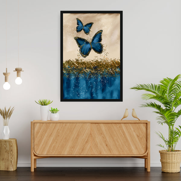 Gold Dust Butterfly - Canvas Wall Painting