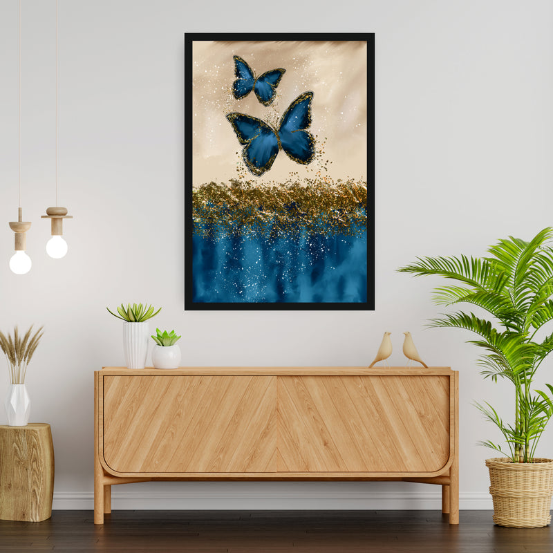 Gold Dust Butterfly - Canvas Wall Painting