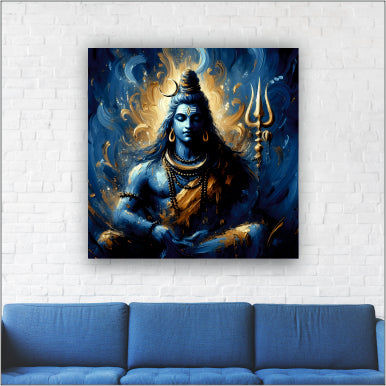 Lord Shiva Mahadev - Canvas Wall Painting