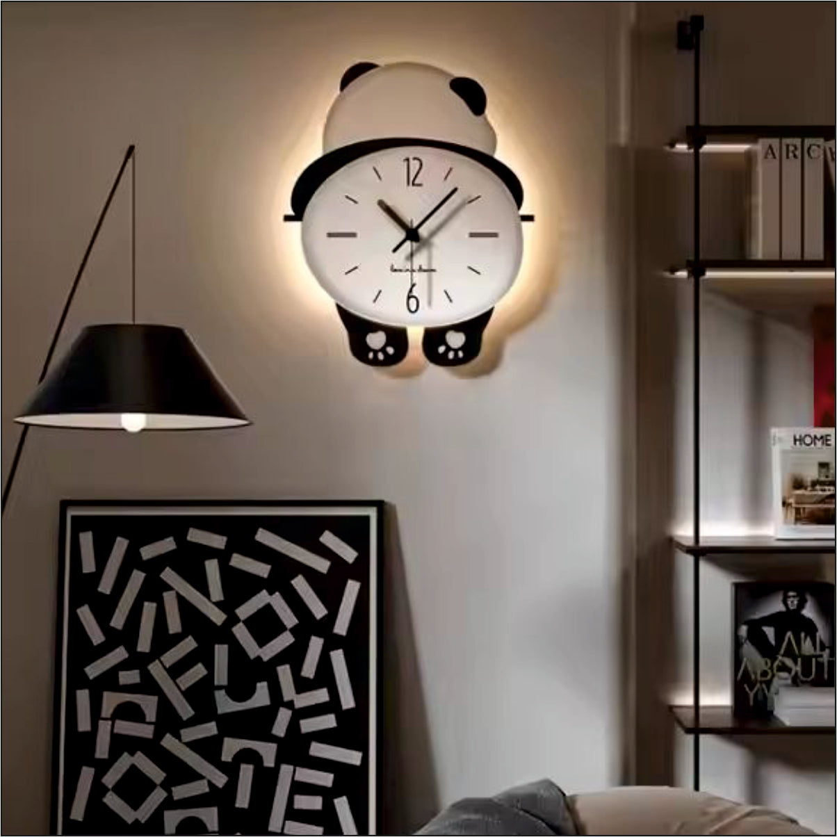 Hand Clock Panda Cute Panda - Pendulum Wall Clock – TangyOak