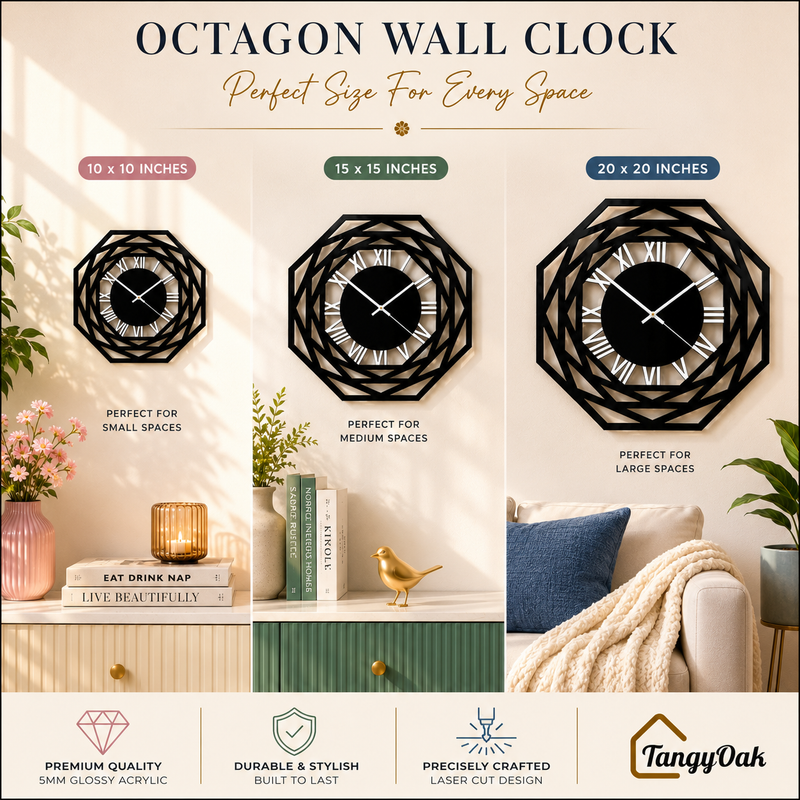 Octagon - Wall Clock