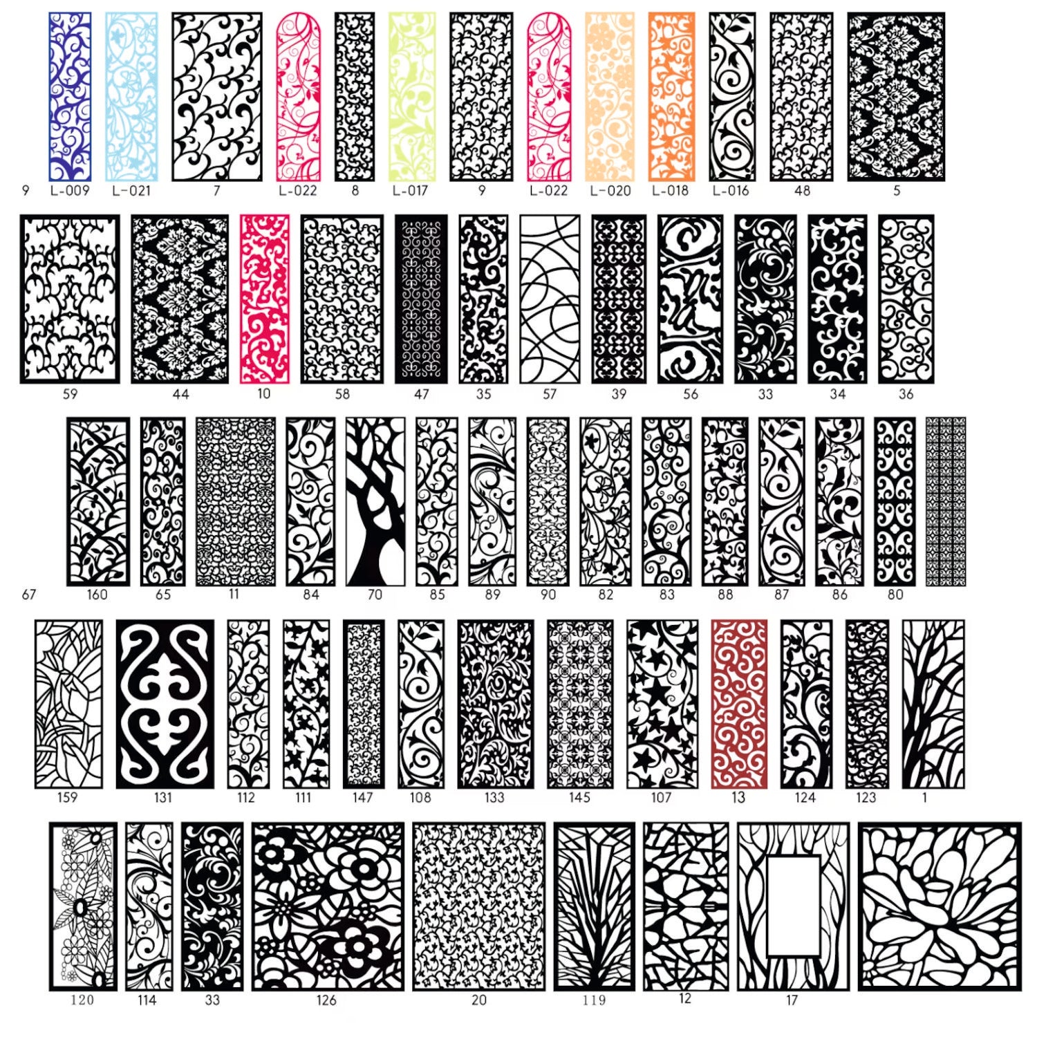 Panel Collection 500+cnc files Panel Dxf SVG,Lightburn Art Library for Laser Cut cnc plasma, laser cut files,cnc patterns Stencil