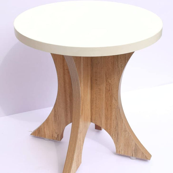 Sleek Wooden Side Table/End Table/Plant Stand/Tea Table/Stool Living Room Furniture Round Shape (12 Inch)