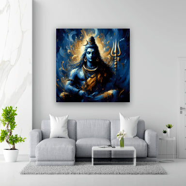 Lord Shiva Mahadev - Canvas Wall Painting