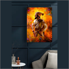 Chhatrapati Shivaji Maharaj - Canvas Wall Painting