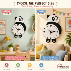 Chubby Panda - Pendulum Wall Clock