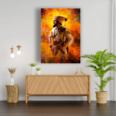 Chhatrapati Shivaji Maharaj - Canvas Wall Painting