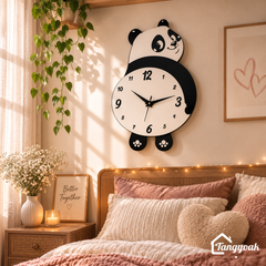 Chubby Panda - Pendulum Wall Clock