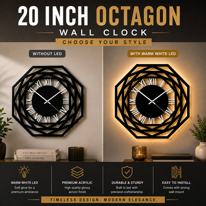Octagon - Wall Clock
