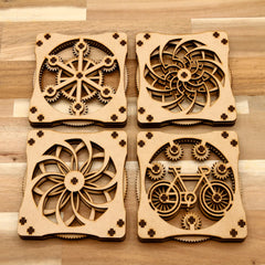 Kinetic Coaster - (Set of 4 Piece)