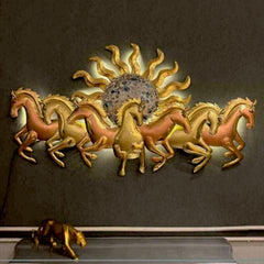Majestic 7 Horses - LED Metal Wooden Acrylic Wall Decor || Wall Hanging